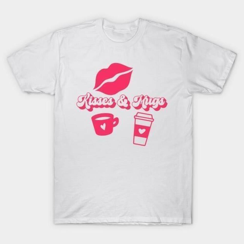 Kisses And Mugs Lips Valentines Day Tshirt